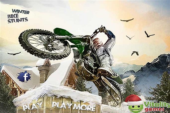 بازی آنلاین موتور سواری در زمستان
