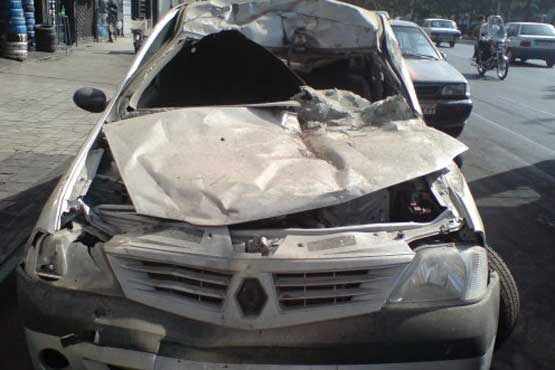 تصادف مرگبار سه وسیله نقلیه سنگین با خودروی تندر
