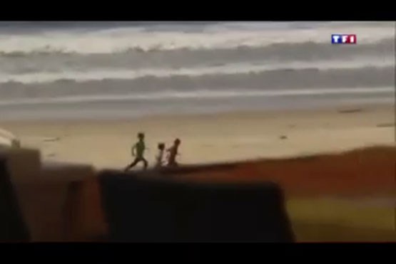 لحظه شهادت 4 کودک در ساحل غزه