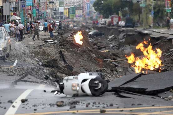 24 کشته در انفجار نشت گاز در تایوان