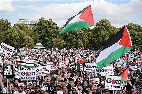 تظاهرات ضد رژیم صهیونیستی در لندن و پاریس
