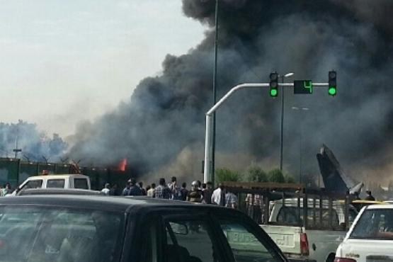 سقوط یک فروند هواپیما در شهرک آزادی تهران