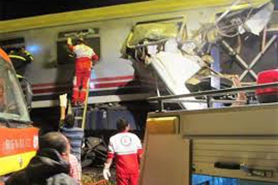 اولین تصاویر از حادثه خروج قطار از ریل در سمنان