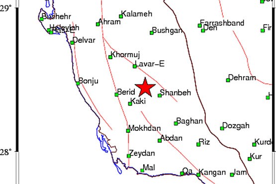 زمین لرزه در استان بوشهر خسارتی نداشت