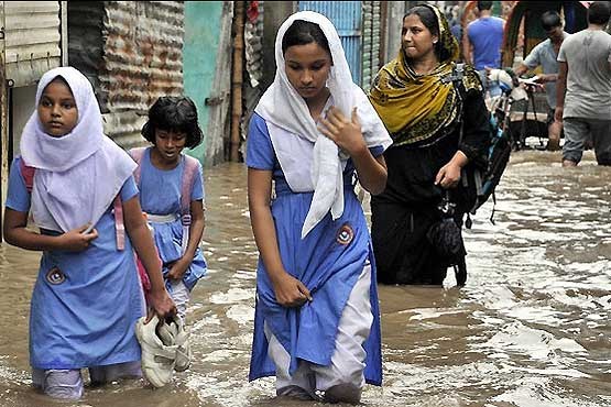 72 کشته در باران‌های موسمی پاکستان