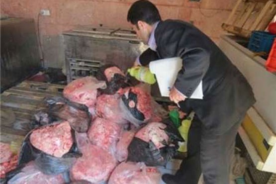 معدوم شدن بیش از ۱.۵ تن گوشت غیر بهداشتی و فاسد در پیرانشهر