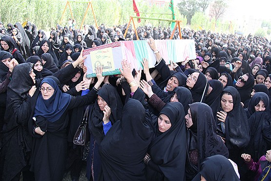 تشییع شهدای گمنام در استان اردبیل