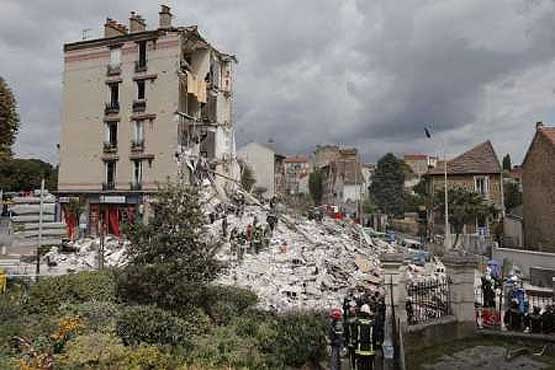 ریزش ساختمانی در پاریس 3 کشته بر جای گذاشت