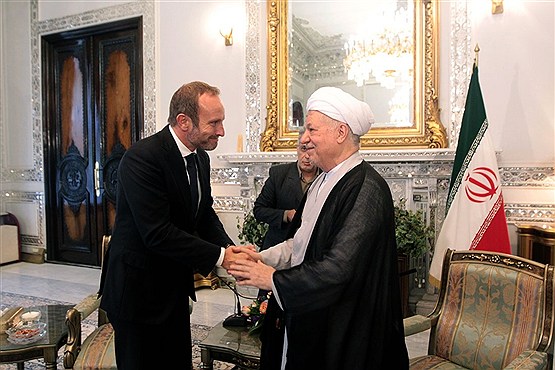دیدار وزیر خارجه دانمارک با هاشمی رفسنجانی