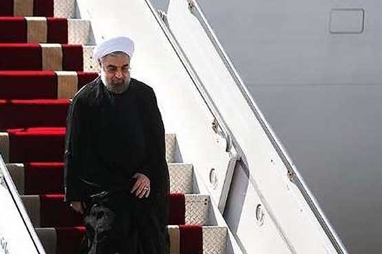 روحانی وارد پایتخت قزاقستان شد