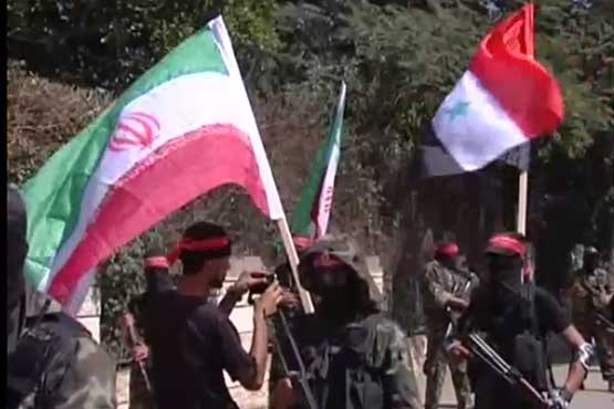 اهتزاز پرچم ایران در فلسطین