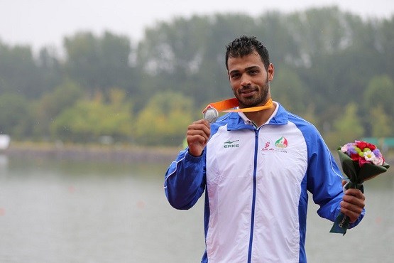 احمدرضا طالبیان در کایاک 1000 متر نقره گرفت