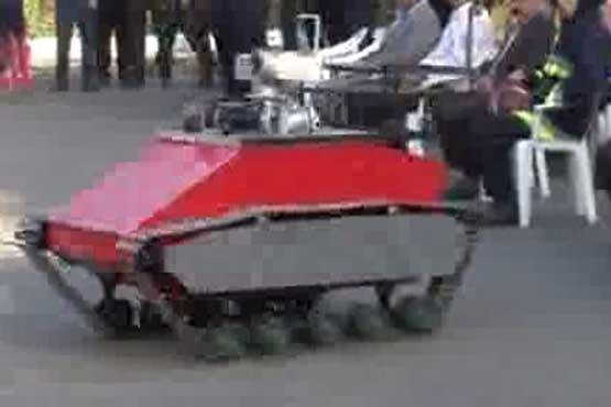 نخستین روبات آتش نشان ایرانی