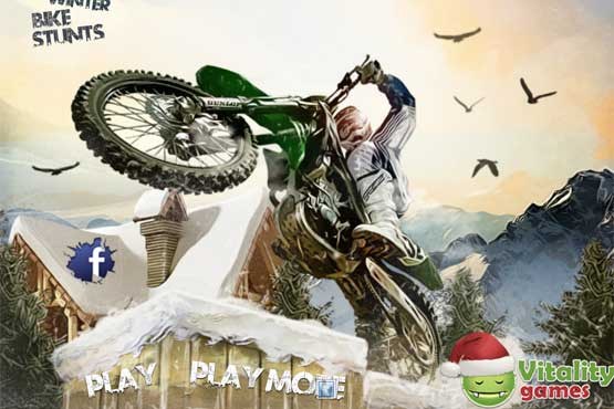 بازی آنلاین موتورسواری در زمستان