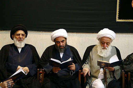 مراسم ختم والده آیت‌الله شاهرودی در قم