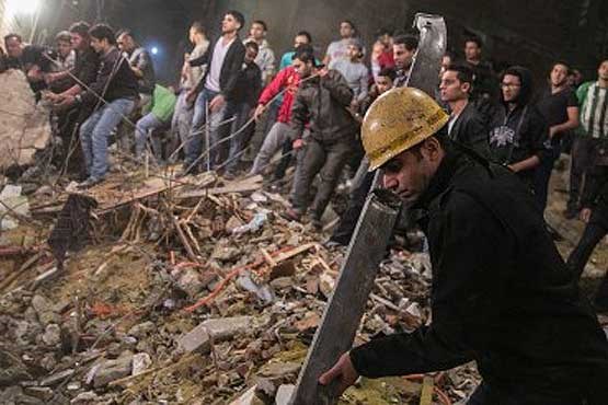 ریزش ساختمان در مصر 14 نفرر ا کشت