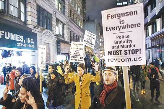 درگیری پلیس آمریکا با تظاهرکنندگان ضد تبعیض نژادی
