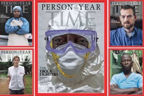 مبارزان ابولا چهره سال 2014 شدند + عکس