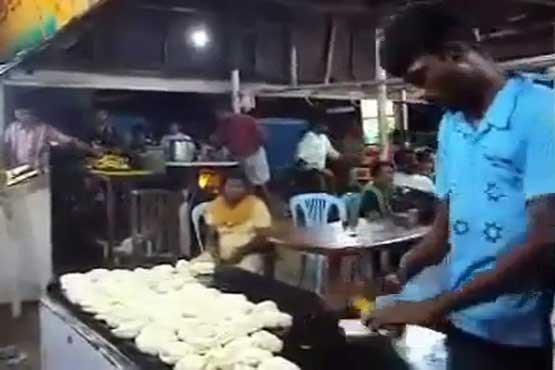 تهیه نان هندی در یک چشم به هم زدن