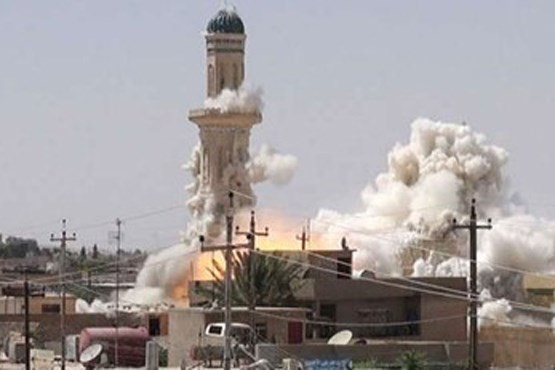 داعش یک مسجد را در موصل منهدم کرد