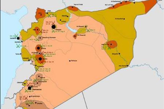 حملات کوبنده ارتش سوریه به مواضع داعش