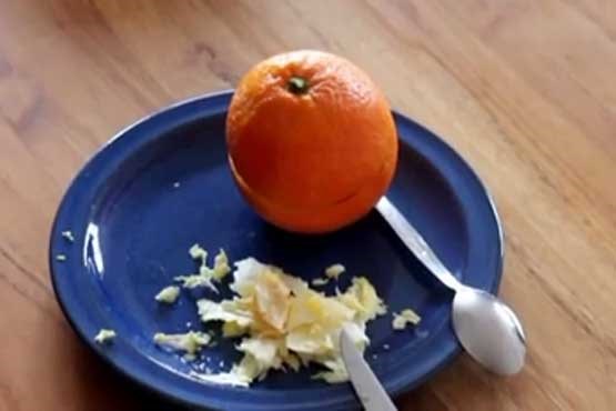 ابتکار در پوست کندن پرتقال