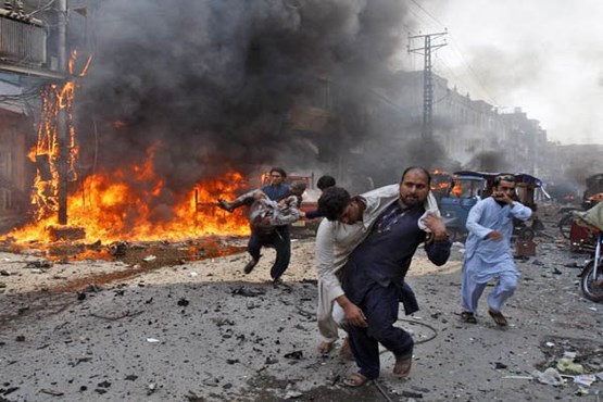57 کشته و زخمی بر اثر انفجار بمب در پاکستان