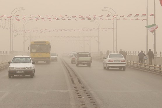 آلودگی هوای تهران به دنبال وزش باد عراق
