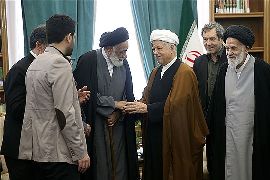 دیدار اعضای شورای مرکزی جمعیت فدائیان اسلام با هاشمی رفسنجانی