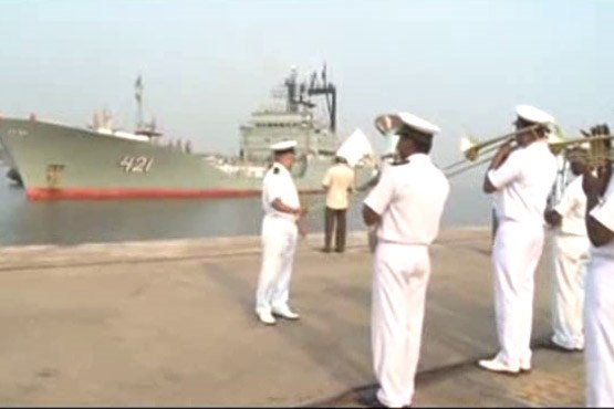 ورود ناو گروه نیروی دریایی ایران به هند