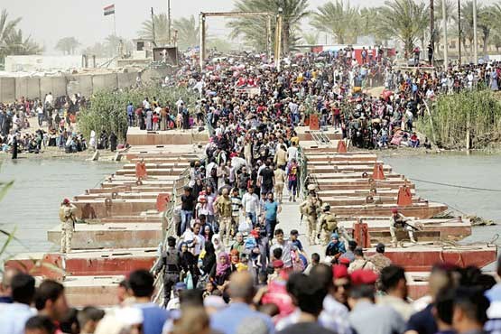 آوارگی هزاران عراقی از استان الانبار