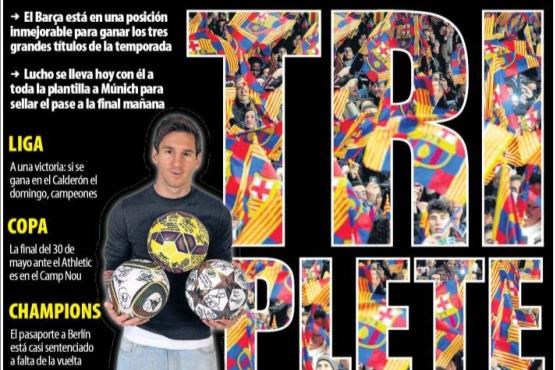 مرور صفحه نخست روزنامه های ورزشی امروز اسپانیا +تصاویر