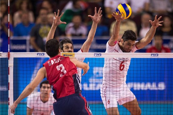 والیبالیست های ایران دوباره مغلوب آمریکا شدند