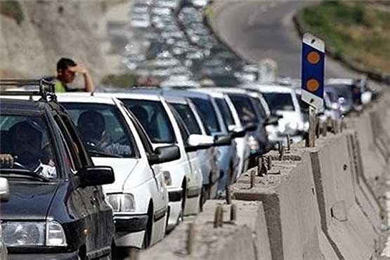 ترافیک سنگین در محور قم - تهران