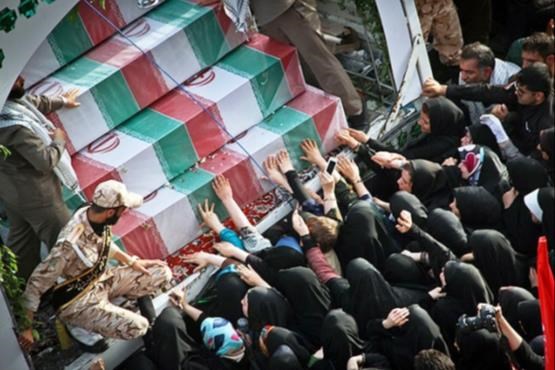 تشییع پیکر 270 شهید دفاع مقدس در تهران + اسلایدشو
