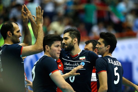 دومین پیروزی متوالی بلندقامتان والیبال ایران برابر آمریکا