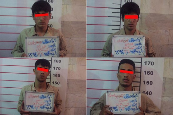افغان‌های سارق دستگیر شدند  + عکس