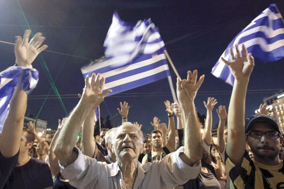 مردم یونان به اتحادیه اروپا نه گفتند
