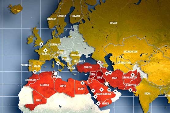داعش قصد دارد چه کشورهایی را تصرف کند؟ + عکس