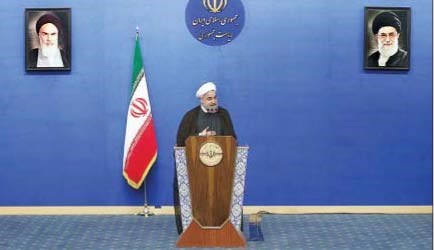 روحانی: پرچم حق، هیچ وقت بدون ایثار به اهتزاز درنیامده است