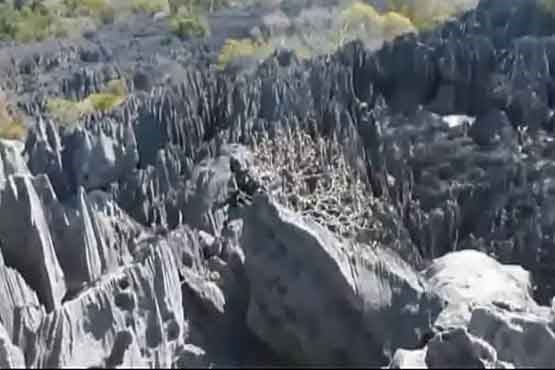 صخره های سنگی بماراها ماداگاسکار