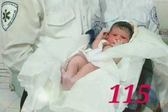 نوزاد 40 روزه از مرگ نجات یافت