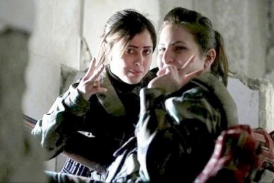 زنان گارد ریاست جمهوری سوریه در جنگ+اسلایدشو
