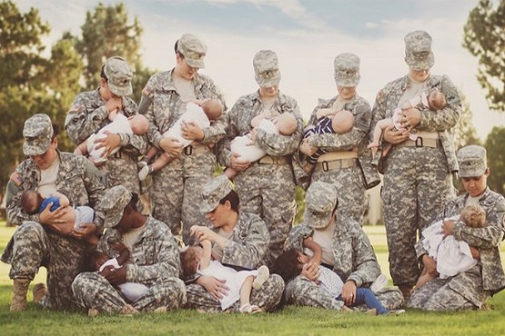 دستورالعمل جدید ارتش آمریکا درباره تغذیه شیر مادر + عکس