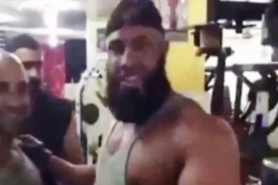 ابوعزرائیل کابوس داعش در باشگاه بدنسازی+فیلم