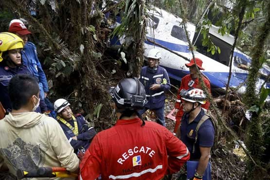 سقوط هواپیمای مسافربری برزیل در کلمبیا + عکس