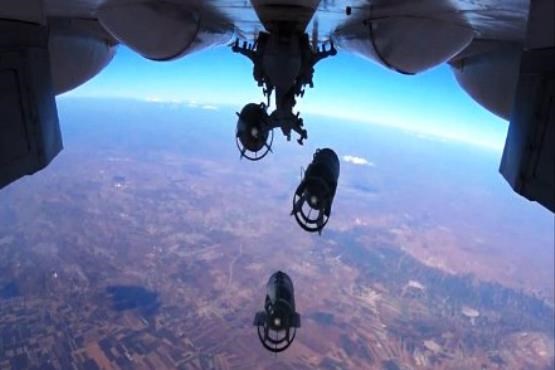 تازه‌ترین تصاویر از حملات هوایی روسیه به مواضع داعش + فیلم و اسلایدشو