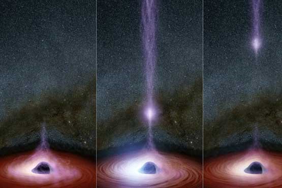 فعالیت عجیب یک سیاهچاله + عکس