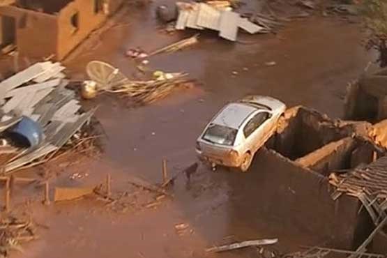 حادثه شکستن سد در برزیل 15 کشته داد