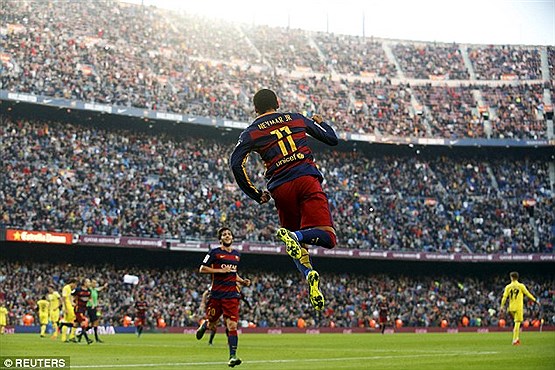 پیروزی بارسلونا با سوپرگل نیمار +تصاویر